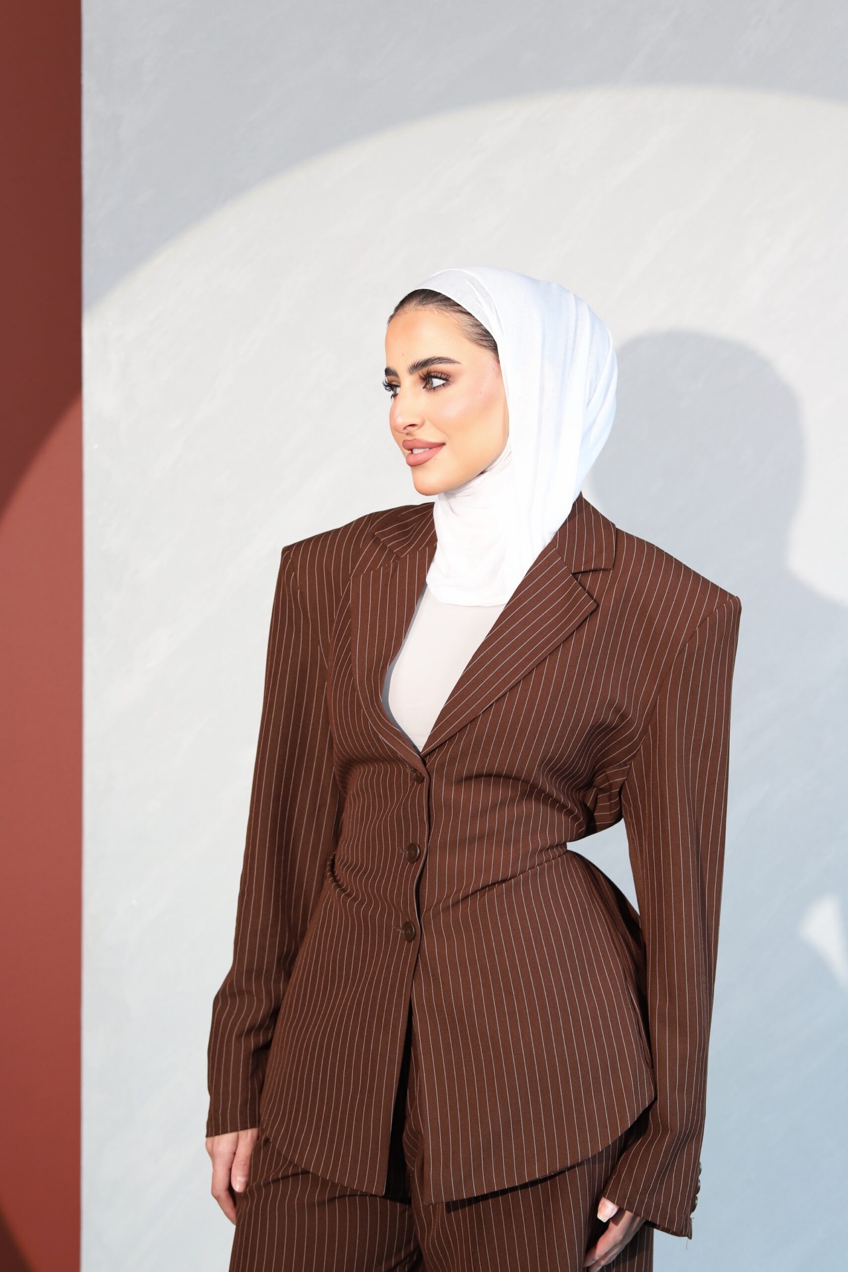 Striped brown set - الصورة 7