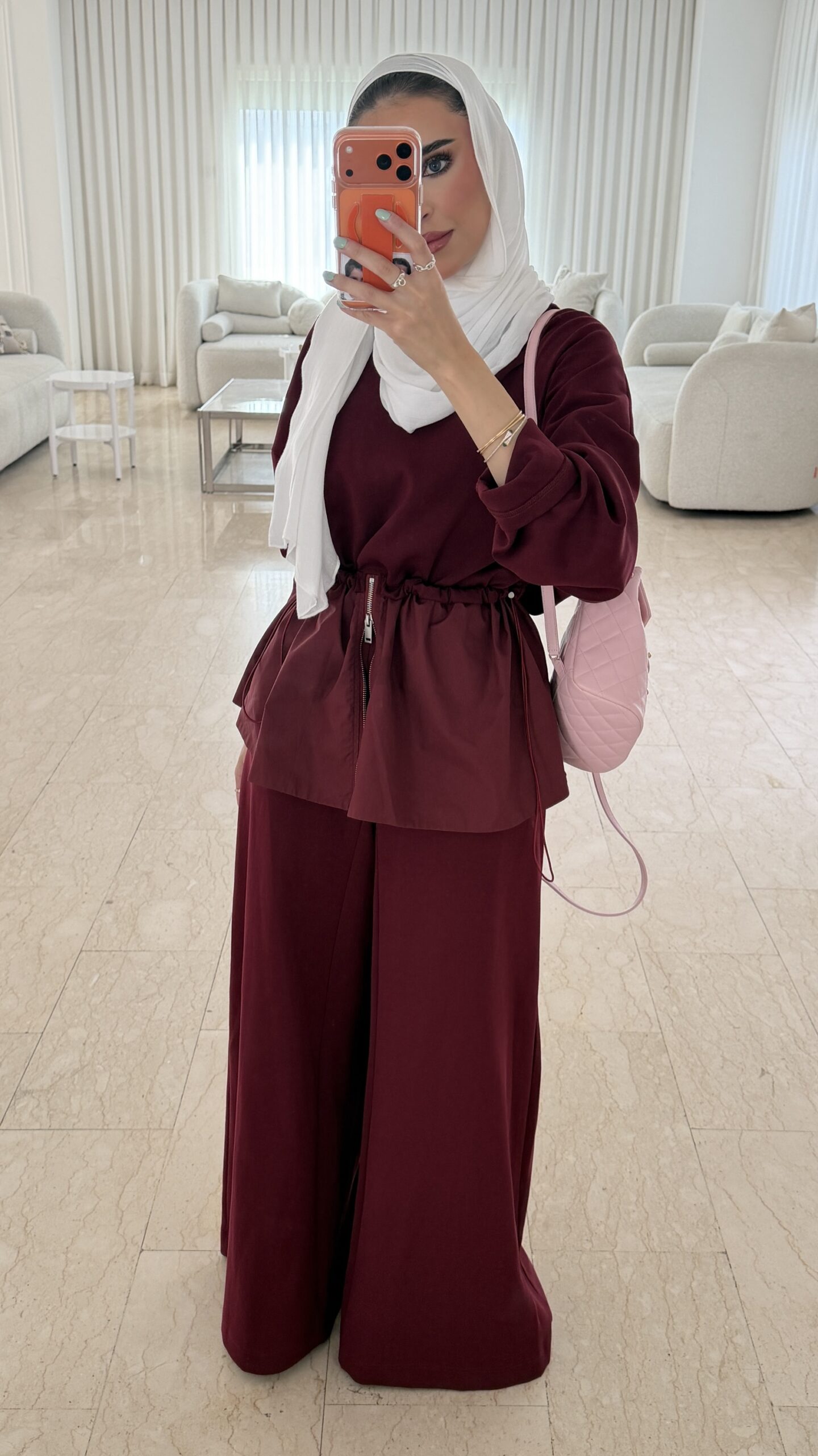 0-Burgundy comfy set - الصورة 2