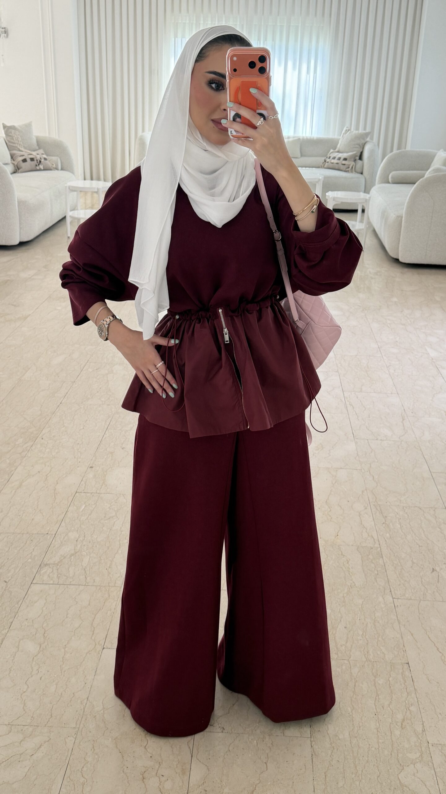0-Burgundy comfy set