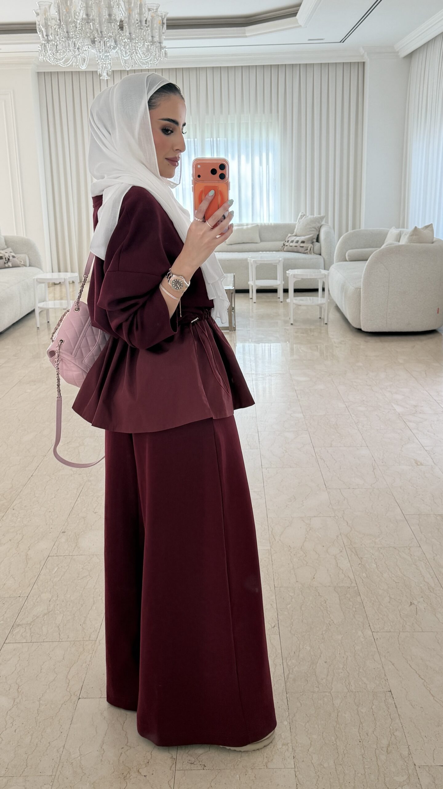 0-Burgundy comfy set - الصورة 3