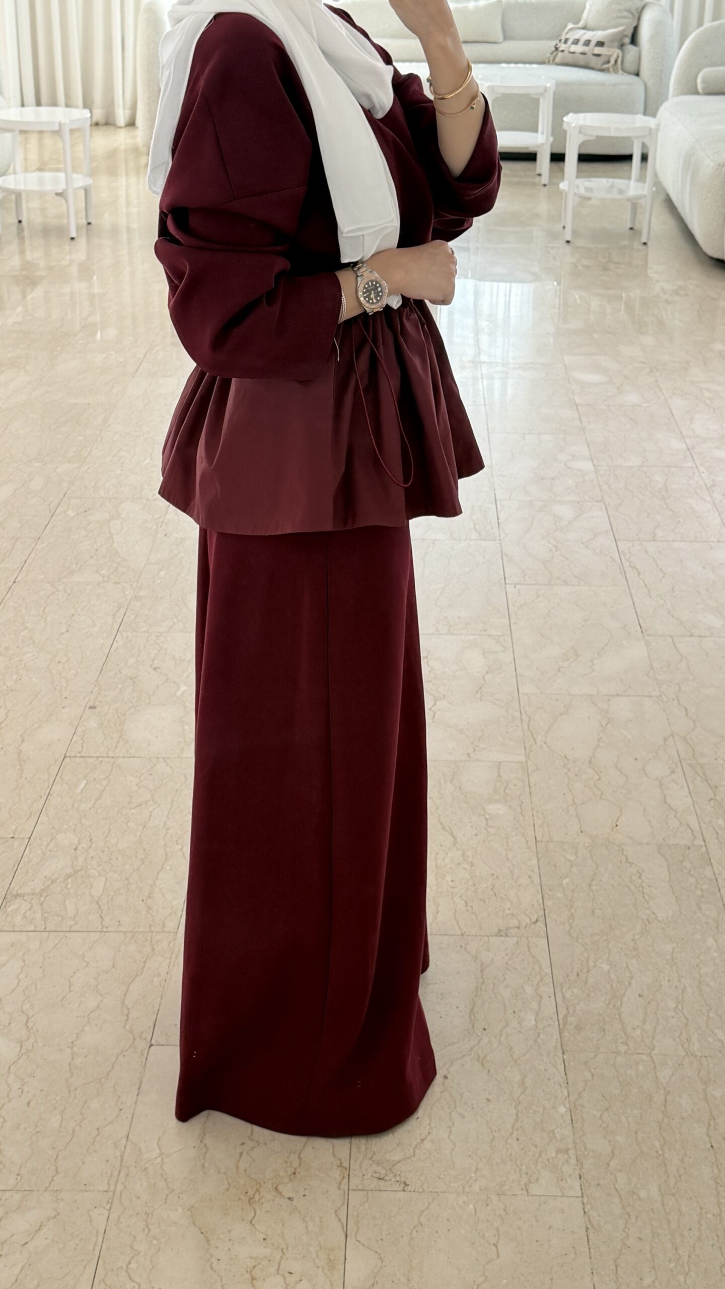 0-Burgundy comfy set - الصورة 5